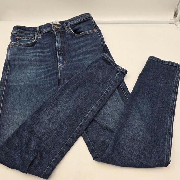 Agolde Jeans Womens Size 27 Blue Denim Upsized Button Fly Pants 96-4 - Picture 4 of 12